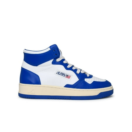 

SNEAKER MEDALIST ALTA IN PELLE BIANCA E BLU