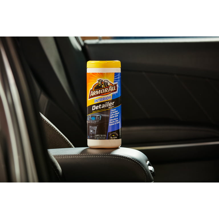 Armor All Natural Finish Interior Detailer Car Wipes (25 Count) 