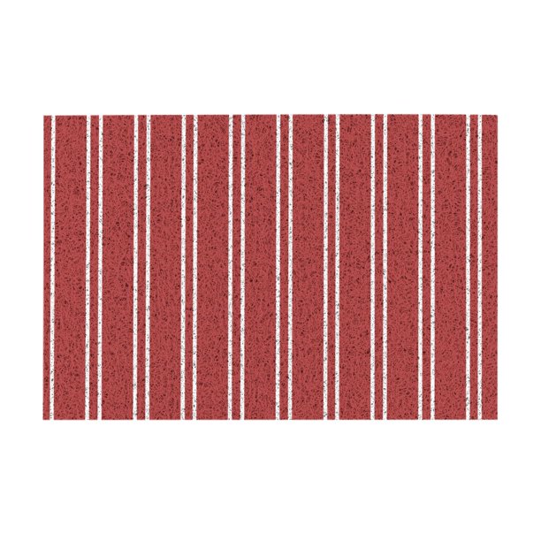 YFYANG Non-Slip PVC Doormat, Washable Indoor/Outdoor Floor Mats, Red