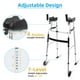 thumbnail image 5 of Andador plegable de pie con reposabrazos - Andador de aluminio de altura ajustable con bolsa pequeña, andador estándar para personas mayores, andador de plataforma con soporte para brazos, andador ver, 5 of 5