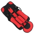 thumbnail image 3 of Asiento de seguridad para niños, asiento portátil para coche, plegable, con correa ajustable, accesorios de viaje, asiento protector rojo, 3 of 14