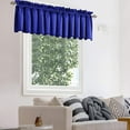 thumbnail image 5 of Solid Color Window Valance Cottage Style Curtain Rod Pocket Decoration Light Blocking Curtain for Kitchen Living Room 137x45cm, Polyester, Versatile, Durable, Easy to Match, 5 of 7