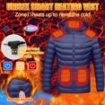 thumbnail image 1 of Heated Jacket For Men Women Usb Electric 13 Heating Heated Jacket With Pockets For Riding Skiing Fishing Hiking, No Battery Pack, 1 of 5