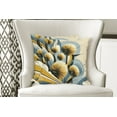 thumbnail image 4 of Ambesonne Floral Eucalyptus Throw Pillow Cover Pack of 2, Summery Thistles, 2 Pcs-36"x36", Mustard Blue Grey Cream, 4 of 5