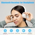 thumbnail image 3 of Adaptador auxiliar inalámbrico Bluetooth, mini receptor auxiliar Bluetooth portátil de 3,5 mm para automóvil, auriculares, sistema de música estéreo doméstico (negro), 3 of 5