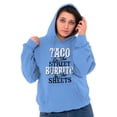 thumbnail image 3 of Raunchy Funny Tacos Tuesdays Burritos Unisex Plus Fleece Graphic Hoodie Brisco Brands 5X, 3 of 5