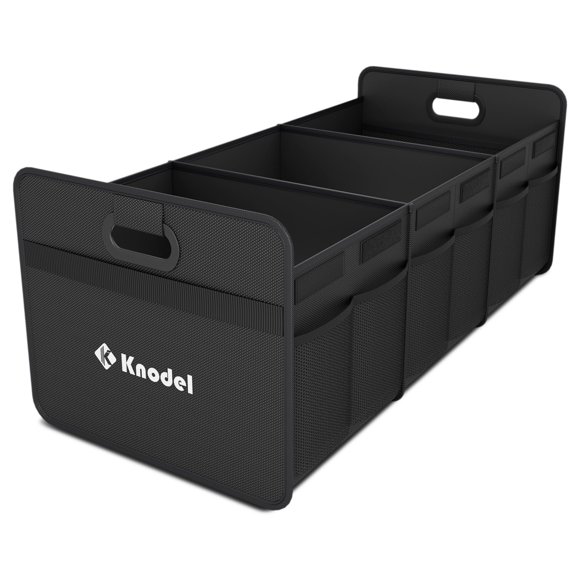 Organizador de maletero K KNODEL plegable con 3 compartimentos, color negro