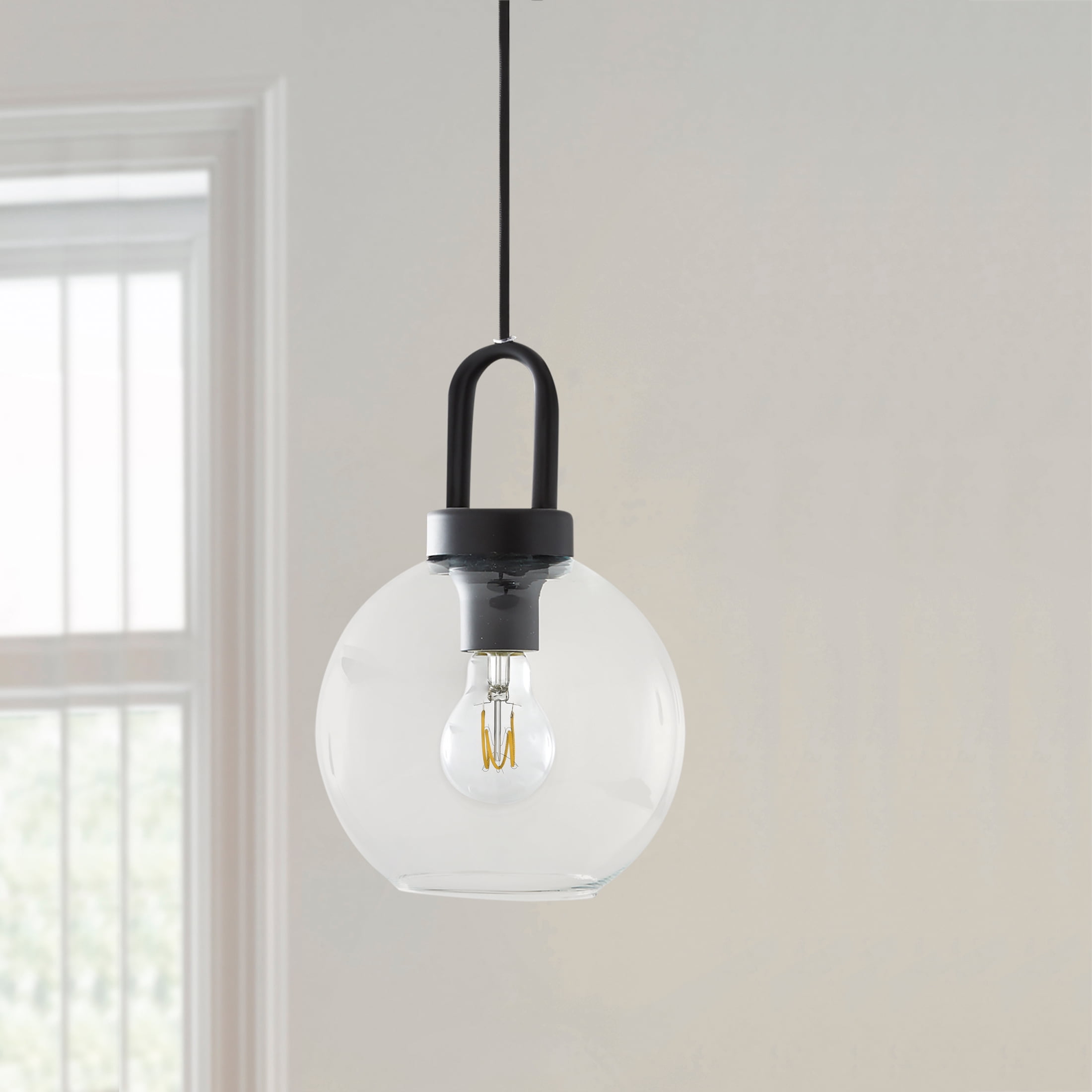 BH&G LED Vintage Light Bulb, 4.5 Watts (40W Equiv) A19 Filament Dimmable E26 Base Daylight White 2PK