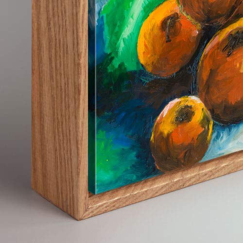 Sunwes 16x20 Canvas Floater Frames, Canvas Floating Frame, Floater Frames for 1 1/4 Depth Wood Panel Canvas Artwork, Oil Paintings, Prints White