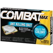 Combat Max Ant Killing Bait Stations, Indoor and Outdoor Use, 6 Count