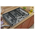 thumbnail image 2 of GE® 30" Built-In Gas Cooktop with 5 burners model JGP5030SLSS in Stainless Steel., 2 of 7