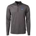 thumbnail image 2 of Men's Cutter & Buck Black Duke Blue Devils Virtue Eco Pique Micro Stripe Recycled DryTec Quarter-Zip Top, 2 of 3