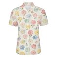 thumbnail image 4 of QASIEATN Women's Shirts Summer Lightweight Blouses Short Sleeve Shirts for Women Collared Casual Tops, 4 of 5