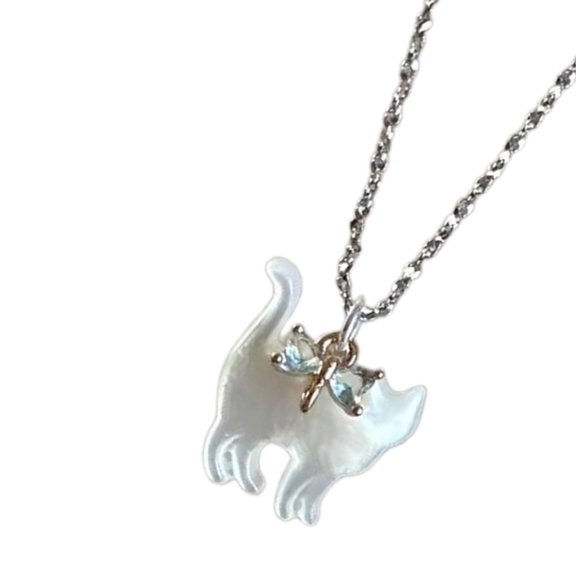 Versatile Bow Cat Necklace Adjustable Choker Versatile Clavicle Chain Jewelry