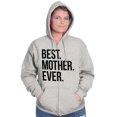 thumbnail image 5 of Best Mom Ever Cute Happy Mothers Day Zip Hoodie Sweatshirt Women Brisco Brands S, 5 of 6