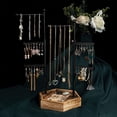 thumbnail image 5 of Sfugno Jewelry Organizer Stand, 6 Tier Jewelry Holder with Adjustable Height Organizer for Display & Storage for Earrings Ring Bracelet and NecklaceRustic Brown, 5 of 6