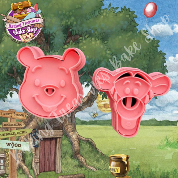 BEAR AND FRIEND  Cookie Cutter and Embosser