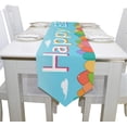 thumbnail image 4 of SKYSONIC Rectangle Easter Decorated Colorful Egg Printed Table Runner 13x90in for Wedding Birthday Holiday, 4 of 5
