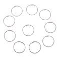 thumbnail image 2 of 10 Piezas 4cm álbum Carpeta Espiral Anillo Recargable Anillos de hojas sueltas Plata Sunnimix Anillos de encuadernación de hojas sueltas, 2 of 7