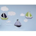 thumbnail image 5 of Nautica Kids Zachary 7-Piece Patchwork Sailboats Nursery Crib Bedding Set, Navy/Sage/Light Blue/White, 5 of 5