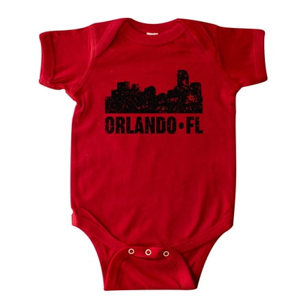 

Inktastic Orlando Skyline with Grunge Gift Baby Boy or Baby Girl Bodysuit
