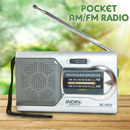 Mini Portable Pocket Stereo AM/FM Telescopic Antenna Radio Receiver Speaker Music Player World