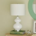 thumbnail image 2 of Evelyn&Zoe 21" Traditional Metal Table Lamp with White Drum Linen Shade, 2 of 10