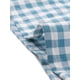 thumbnail image 5 of Camisa de cuadros con Volantes y botones de manga corta con cuello Peter Pan Allegra K Negro M, 5 of 5