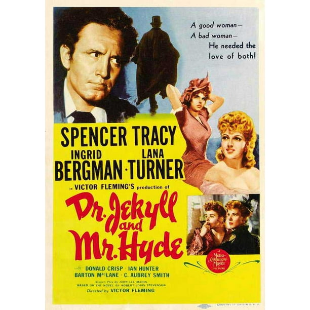 Dr Jekyll And Mr Hyde Movie Poster Style C 11 X 17 1941 Walmart Com Walmart Com