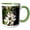 Green/White, variant on 3drose, Honey Bee on Apple Blossoms in Idaho - Us13 Dfr0565 - David R. Frazier, 11oz Two-tone Red Mug