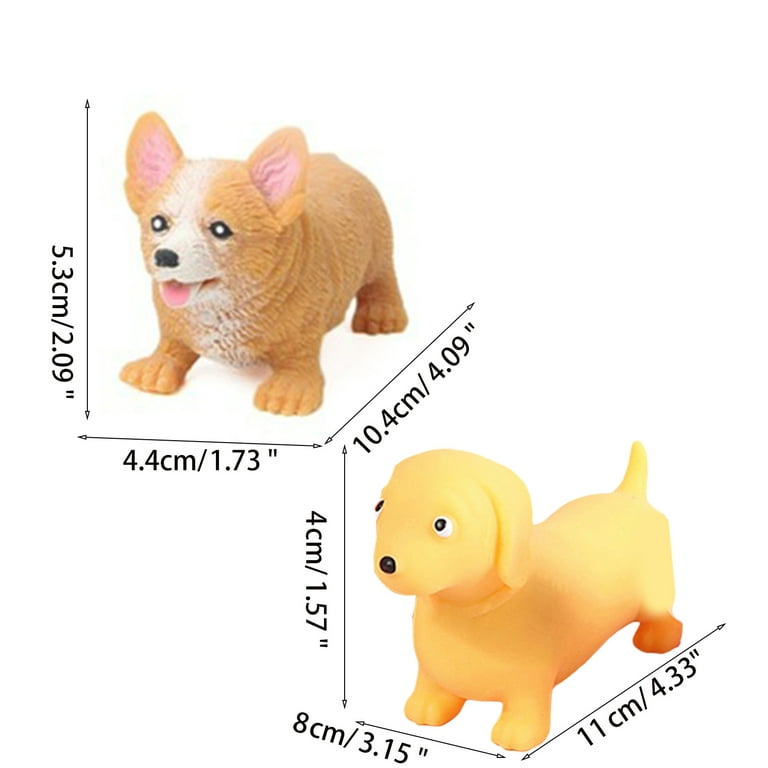 Funny Corgi Dog Decompression Toys for Children Practical Jokes Vent Toy  Cute Dog Dog Squeeze Toy Corgi Dog Fidget Toys Stretch Dog Squeeze Dog  CORGI