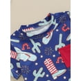 thumbnail image 6 of Nygoyerh Toddler Baby Boys 4th of July Shorts Sets Cute Print Short Sleeve T-shirt with Elastic Waist Shorts 2Pcs Infant Casual Summer Daily Outfits 6M 12M 18M 24M 3T, 6 of 9