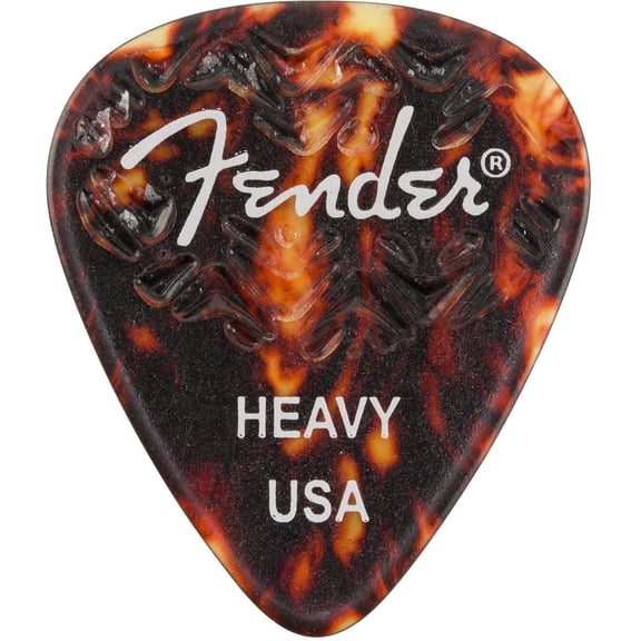 Fender Wavelength Picks, Heavy, 6 Pack, Tortoise Shell