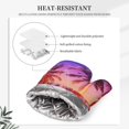 thumbnail image 5 of Disketp Palm Trees At Sunset Oven Mitts And Potholders Bbq Gloves-Oven Mitts And Pot Holders With Recycled Infill Silicone Non-Slip Cooking Gloves For Cooking Baking Grilling, 5 of 9