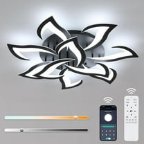 Goeco 10-Light Modern Dimmable Ceiling Light, 44-Inch, Corded Electric, for Kitchen