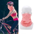 thumbnail image 4 of Sun Protection Face Cover, Moisture Wicking UV Protection Scarf Quick Drying Soft Changeable Shape Skinfriendly  for Sports for Cycling Pink,Blue, 4 of 7