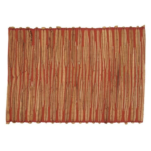 SARO 4500.OR1420B 14 x 20 Po. Napperons Jacinthe d'Eau Orange - Ensemble de 4