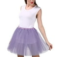 thumbnail image 2 of Women Dress Tulle Skirt Purple Tutu Dress Puffy Fairy Skirts Dance Skirts, 2 of 7