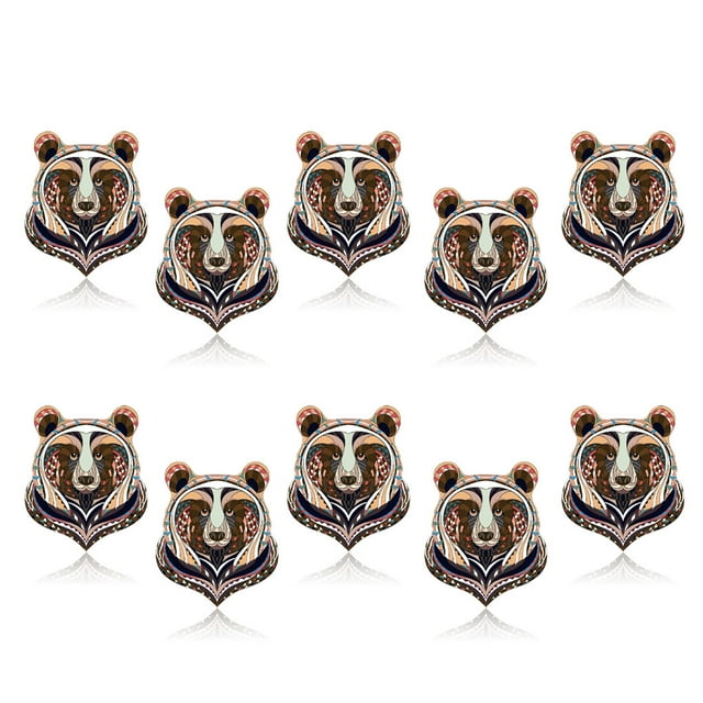 QualitChoice 10 Pieces 3D Animal Heat Transfer Paper Patterns T-Shirt Clothes Decorative Stickers DIY Crafting Sewing Accessories Type 1 1Set