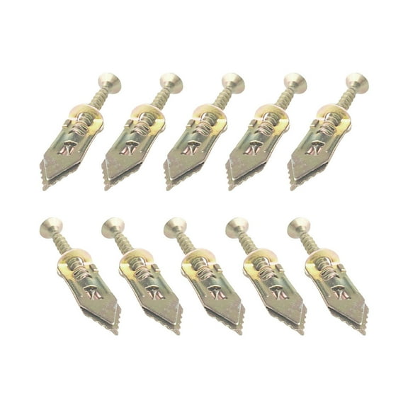 10 Pcs Expansion Screw Bolt Wall Anchors Self Drilling Plasterboard Screws