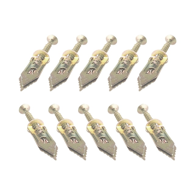 unbranded 10Ud Tornillos De Fijación Dorados Para Drywall Con Expansión Y Alta Durabilidad