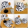 thumbnail image 2 of 1 sombrero de pescador con estampado de vaca para exteriores, para mujer y niña., 2 of 6