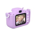 thumbnail image 3 of Cámara dual para niños, pantalla IPS de 2.0 pulgadas, 1080P, juguete con tarjeta de memoria de 32 GB, color morado, 3 of 14