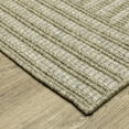 thumbnail image 3 of Woven Trends Aero - TR02A - Casual Style, Striped Pattern, Stain Resitant, Living Room, Dining Room, Office, Medium Pile Polypropylene Area Rug in Beige - 5' x 7', 3 of 3