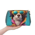 thumbnail image 4 of Xecao Colorful Sunglasses Dog Print Fashion Makeup PVC Bag Large Capacity Travel Cosmetic Bag for Women Organizer Toiletry Clutch, 4 of 8