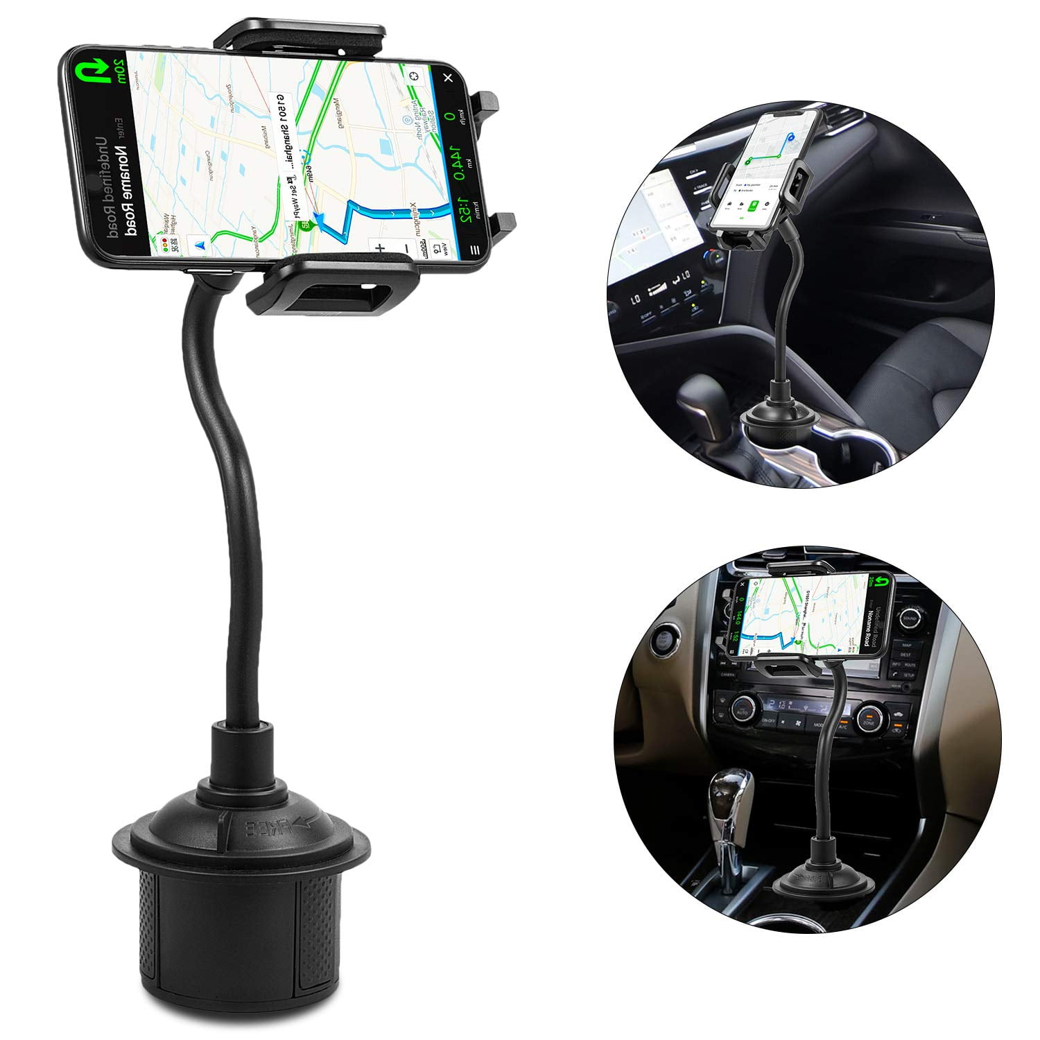 Universal Cell Phone Car Cup Holder Mount, LUXMO Car Mount Adjustable