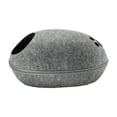 thumbnail image 1 of Cama de fieltro premium Yinane Cueva desmontable con cremallera cama para mascotas escondite semicerrado Casa GRIS, 1 of 3