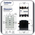 thumbnail image 2 of Appli Parts APAC-32024 Heavy Duty 3 Poles Contactor 20 Amp 24 Volts Coil Replacement for ac Compressor and Electrical Applications UL Certified E476929, 2 of 6