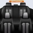 thumbnail image 5 of JIAMAOXIN Full Set Car Seat Covers for Mazda CX-7 2007-2012 Faux Leather Cover Protectors Waterproof (5 Seats,Black), 5 of 5