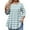 BlueA#0128C&14, variant on L-5XL Striped 3/4 Sleeve T Shirts for Women Plus Size Curved Hem Crewneck Tops for Women Color Block Fashion Tunics Tops for Women